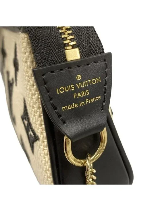 Louis Vuitton Handbag by the Pool Mini Pochette Noir Black Beige - Picture 9 of 15